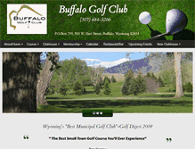 Tablet Screenshot of buffalowygolf.com